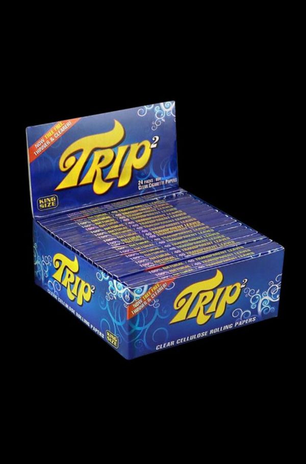 Trip2 Kingsize Clear Rolling Papers - 24 Pack Hot on Sale