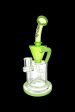 AFM Glass Drain Recycler Double Color Inline Water Pipe on Sale