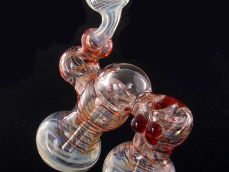 Chubz Glass Double  Lazy Boy  Wrap and Rake Bubbler Online