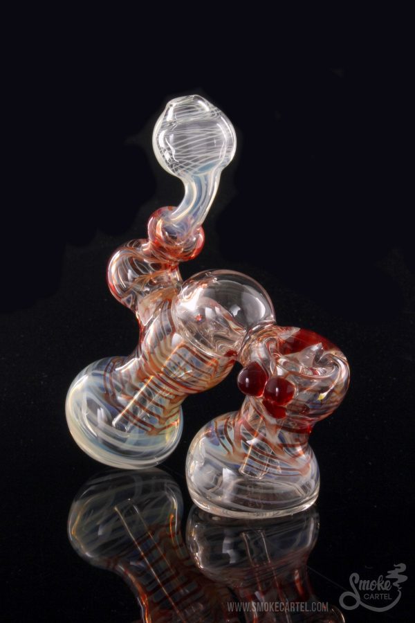 Chubz Glass Double  Lazy Boy  Wrap and Rake Bubbler Online