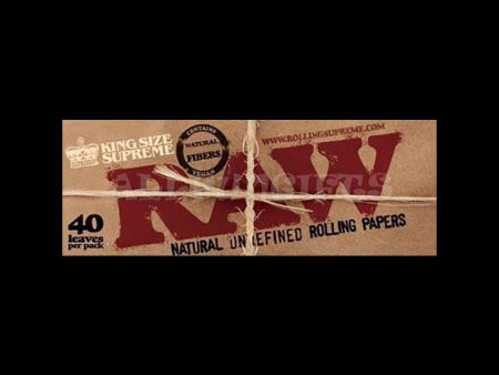 RAW Kingsize Supreme Vegan Rolling Paper - Bulk 24 Pack For Discount