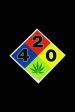 420 Hazard Sign Sticker Online Sale