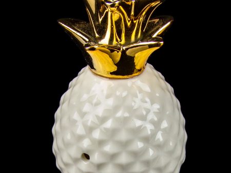 Art of Smoke Gilded Pineapple Ceramic Hand Pipe Supply