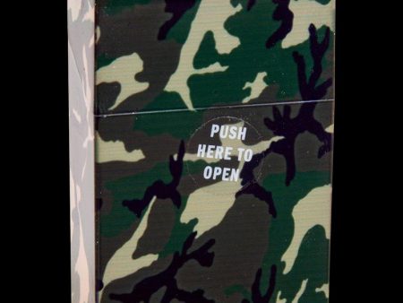 Fujima Camo King Size Plastic Cig Case - Bulk 12 Pack Supply