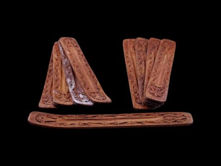 Carved Wood Boat Incense Burner - 12 Pack Online Hot Sale