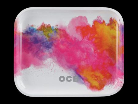 OCB  Holi White  Large Metal Rolling Tray on Sale