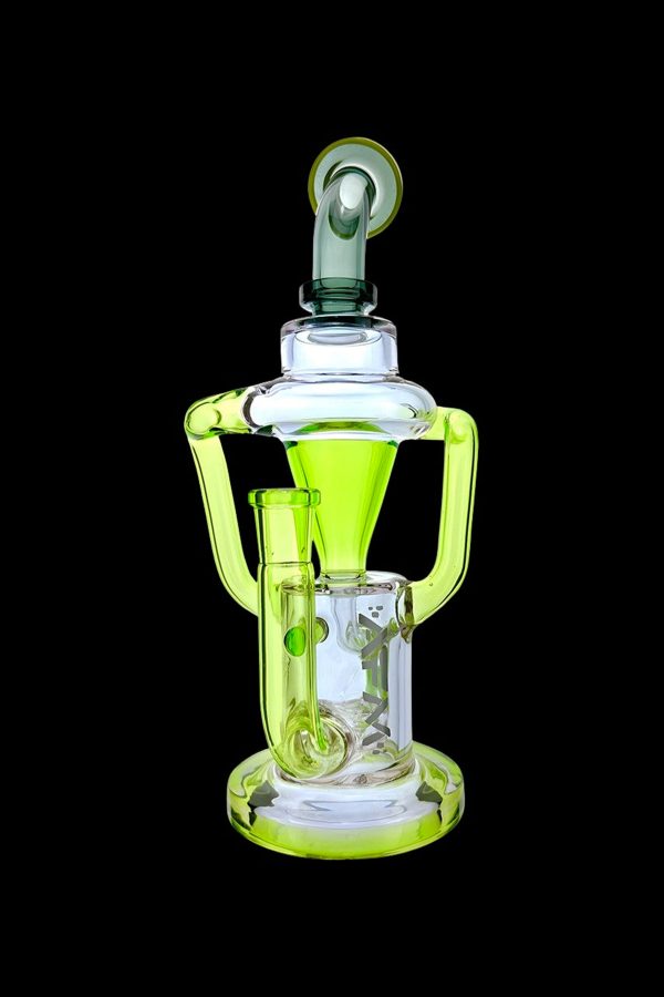 AFM Glass Palermo Double Glass Recycler Water Pipe Hot on Sale