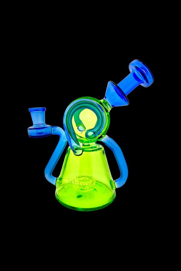 AFM Glass Double Ram Glass Recycler Water Pipe Online now