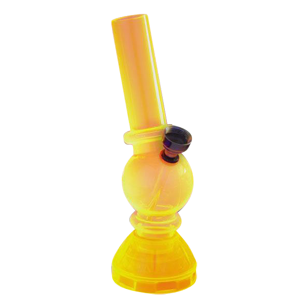 Angled Mini Acrylic Water Pipe with Grinder Base Online Hot Sale