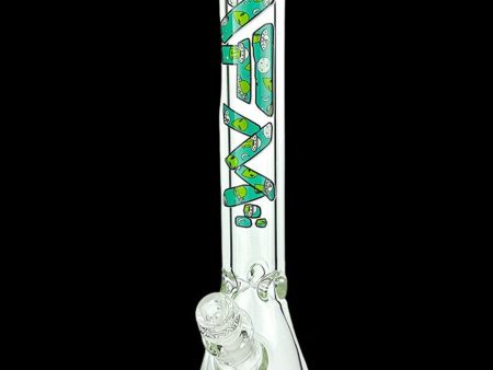 AFM Glass Green Alien 9mm Glass Beaker Bong Hot on Sale