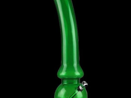 Acrylic Curved Neck and Bubble Base Water Pipe Sale