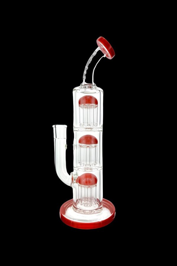 AFM Glass Triple Arm Perc Glass Water Pipe For Discount