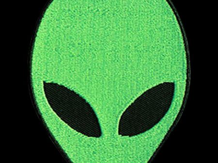 Alien Head Fuzzy Patch Online Hot Sale