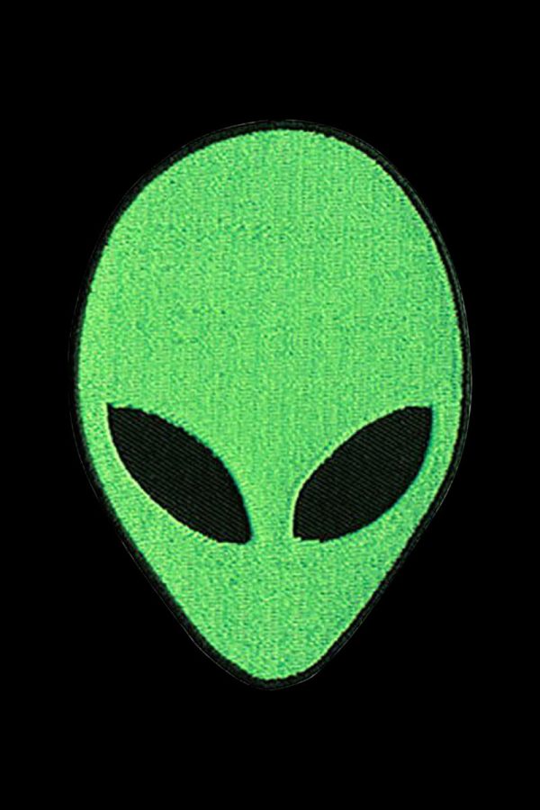 Alien Head Fuzzy Patch Online Hot Sale