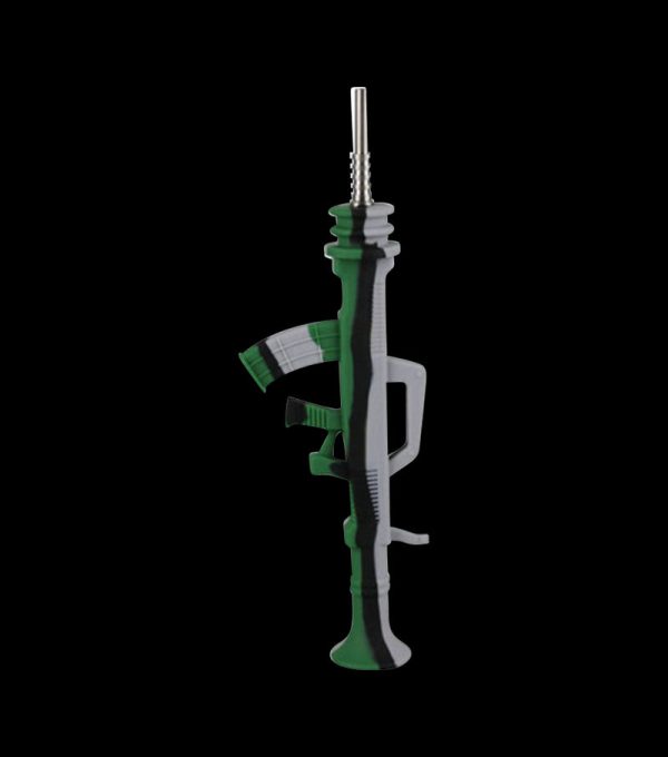 AK47 Silicone Dab Straw Collector with Titanium Tip Cheap