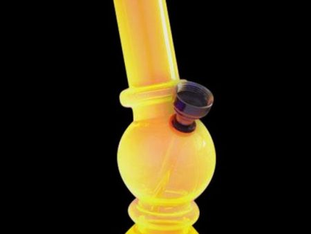 Angled Mini Acrylic Water Pipe with Grinder Base Online Hot Sale