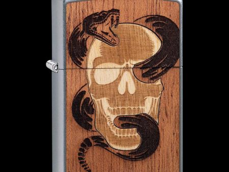 Zippo & Woodchuck USA Lighter - Skull & Snake Hot on Sale