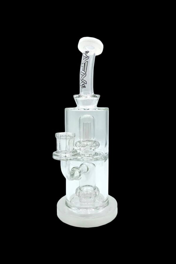 AFM Glass UFO Double Perc Glass Water Pipe Hot on Sale