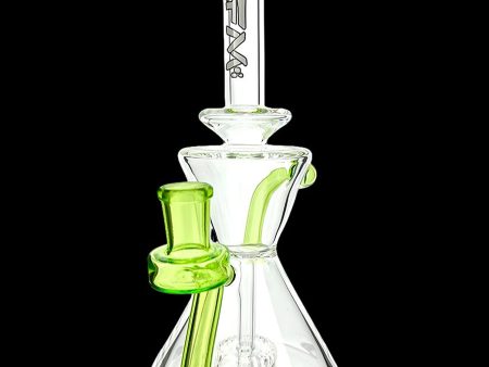 AFM Glass Tulip Clear Glass Recycler Water Pipe Fashion