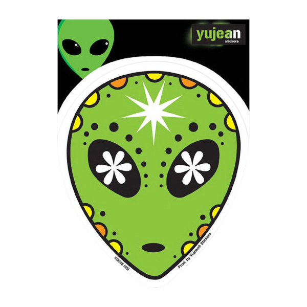 Alien Sugar Skull Sticker Online