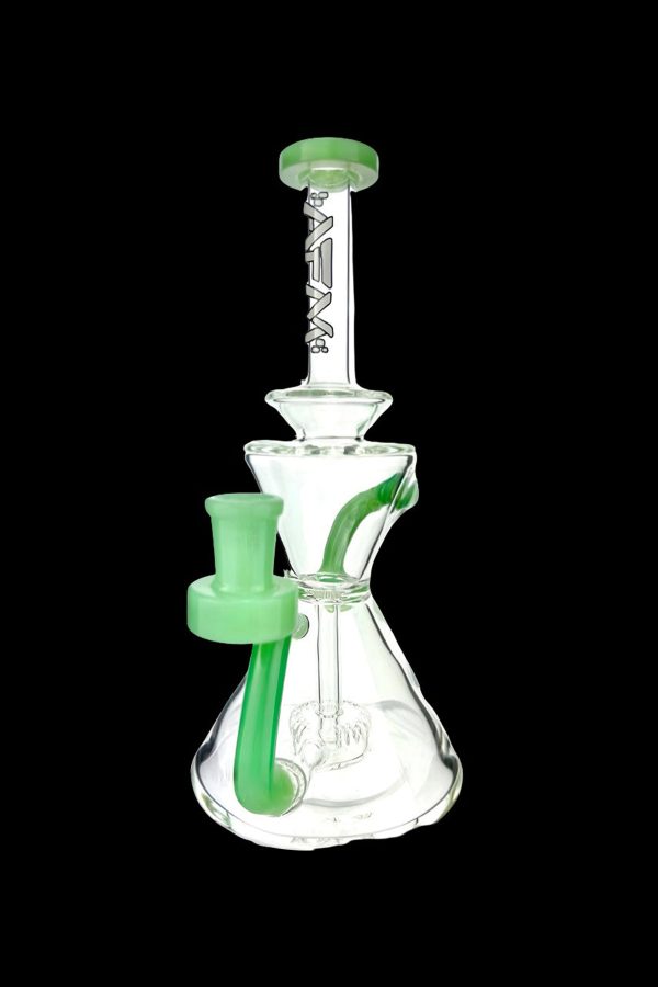 AFM Glass Tulip Clear Glass Recycler Water Pipe Fashion