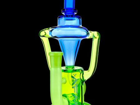 AFM Glass Palermo Double Glass Recycler Water Pipe Hot on Sale