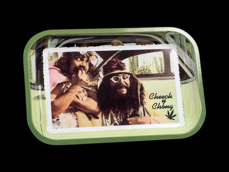 Cheech & Chong Metal Rolling Tray - Los Cochinos Online