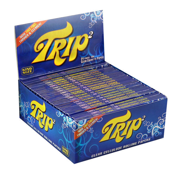 Trip2 Kingsize Clear Rolling Papers - 24 Pack Hot on Sale