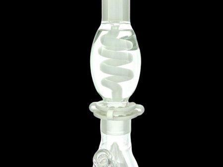 AFM Glass UFO Pyramid Glass Freezable Coil Beaker Bong For Cheap