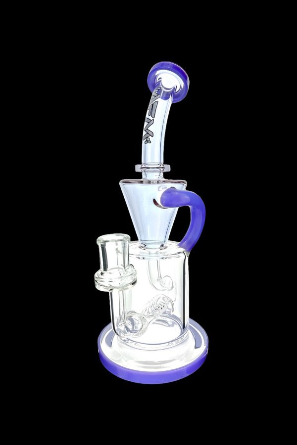 AFM Glass Drain Recycler Double Color Inline Water Pipe on Sale