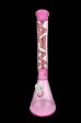 AFM Glass Pulsar Double Pink Glass Beaker Bong on Sale