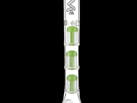 AFM Glass Hitter Triple Tree Perc 9mm Glass Beaker Bong Online Hot Sale