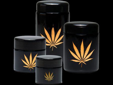 420 Science UV Protective Screw-Top Jar - Gold Leaf Online Sale