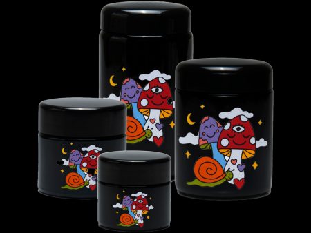 420 Science x Wokeface UV Screw Top Jar - Woke Cosmic Mushroom Online Hot Sale