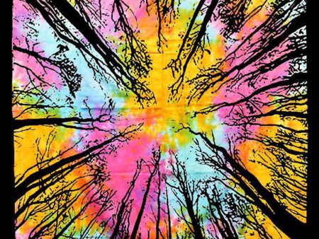 ThreadHeads Tie-Dye Forest Sky Tapestry Supply