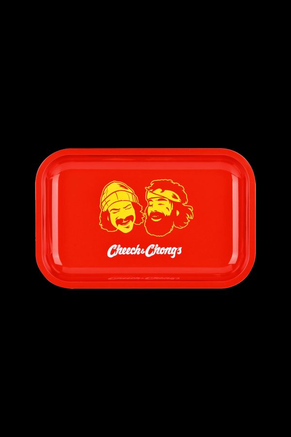 Cheech & Chong x Pulsar Metal Rolling Tray - Red Faces Online Hot Sale