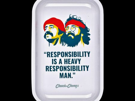 Cheech & Chong x Pulsar Metal Rolling Tray - Responsibility Online now