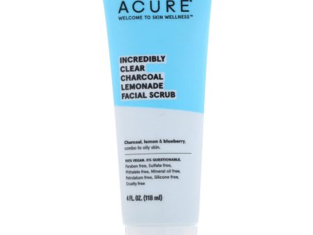 ACURE - Incredibly Clear Charcoal Lemonade Facial Scrub - 4 fl oz (118 ml) Sale