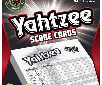 HASBRO - Yahtzee Score Cards - 1 Game Discount