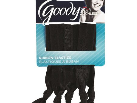 GOODY - Women s Ouchless Ribbon Elastics Solid Black - 5 Pack Online Hot Sale