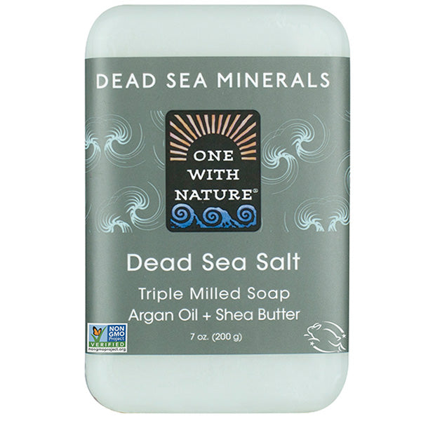 ONE WITH NATURE - Dead Sea Salt Bar Soap - 7 oz. (200 g) on Sale