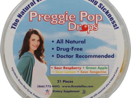 THREE LOLLIES - Preggie Drops Assorted Container - 21 Pieces Fashion