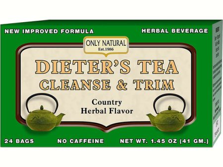 ONLY NATURAL - Dieters Cleansing Tea Herbal - 24 Tea Bags For Cheap