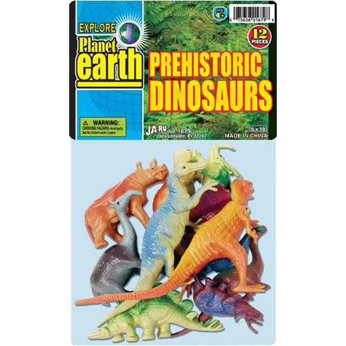 JA-RU - Prehistoric Dinosaurs 2.25-4 Inch - 12 Pieces on Sale