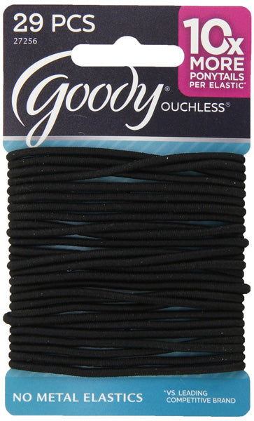 GOODY - Ouchless Elastics Black Thin Large - 29 Count For Sale