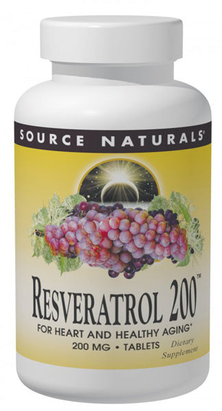 SOURCE NATURALS - Resveratrol 200 mg  - 30 Tablets Online now