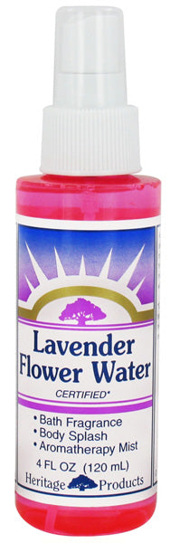 HERITAGE - Lavender Flower Water with Atomizer - 4 fl. oz. (120 ml) For Cheap