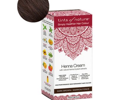 TINTS OF NATURE - Henna Cream Dark Brown - 2.46 fl oz (70 ml) Hot on Sale