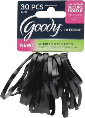 GOODY - Elastic Latex Black - 30 Pack Fashion