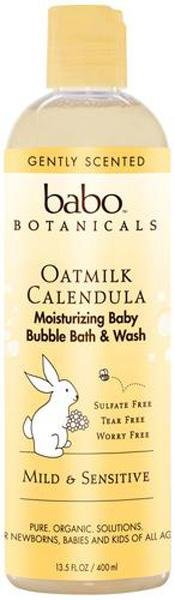 BABO - Moisturizing Baby Bubble Bath & Wash Oatmilk Calendula - 13.5 fl. oz. (400 ml) Online Hot Sale